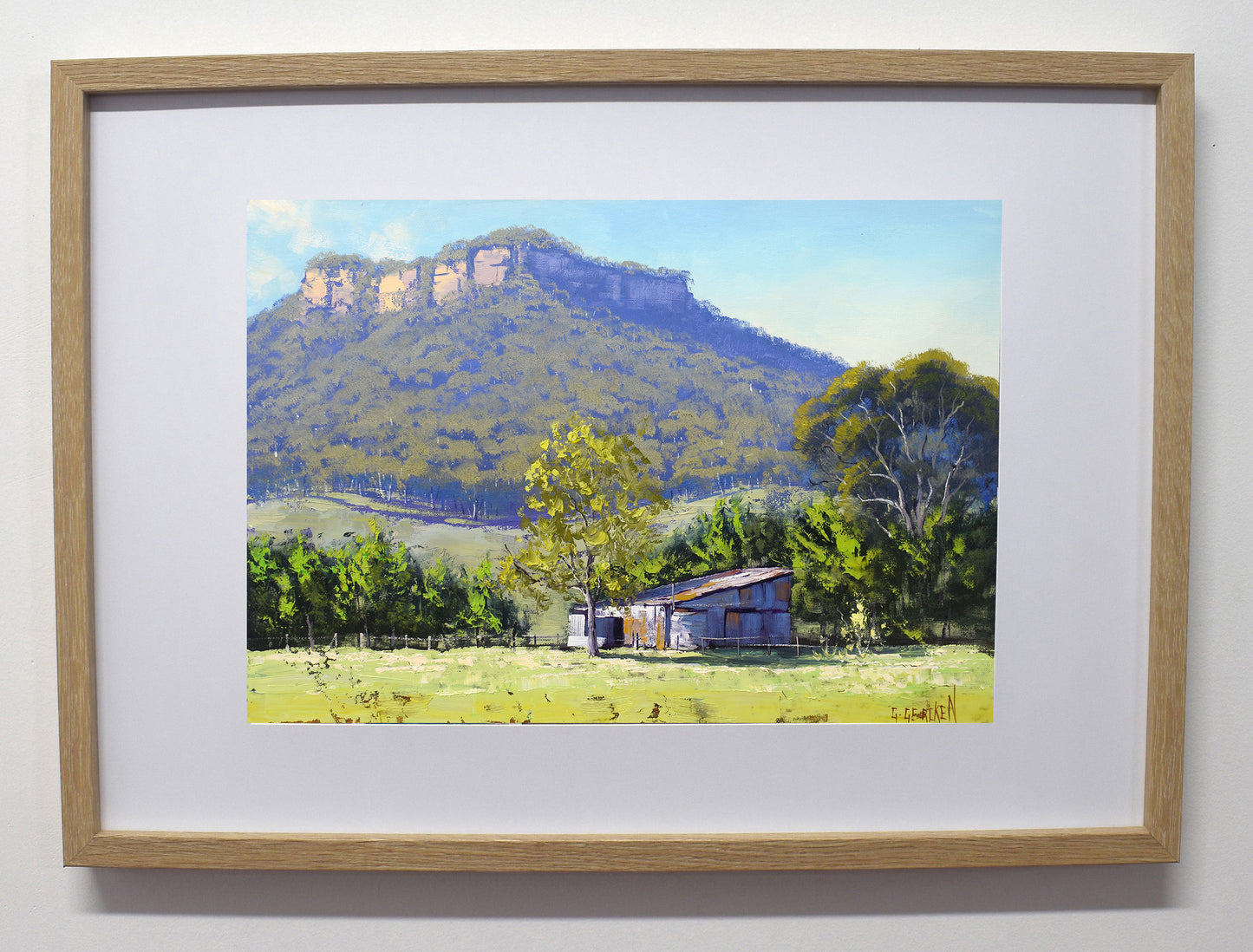 Hartley Farm Shed | Framed Oil Painting | Australian Landscape Art by Graham Gercken