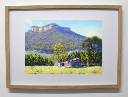 Hartley Farm Shed | Framed Oil Painting | Australian Landscape Art by Graham Gercken