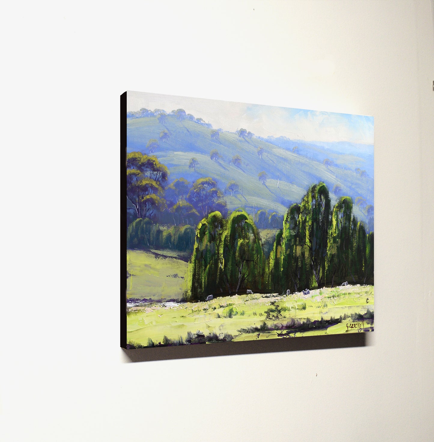 Rolling Hills, Central West NSW – Original Stretched Landscape Oil Painting