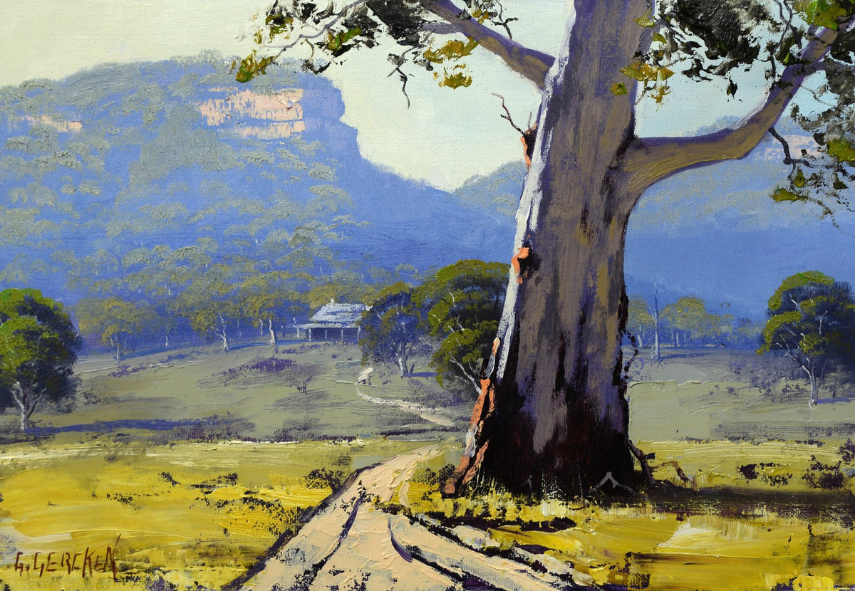 Gum Tree, Blue Mountains | Framed Original Oil Painting G Gercken