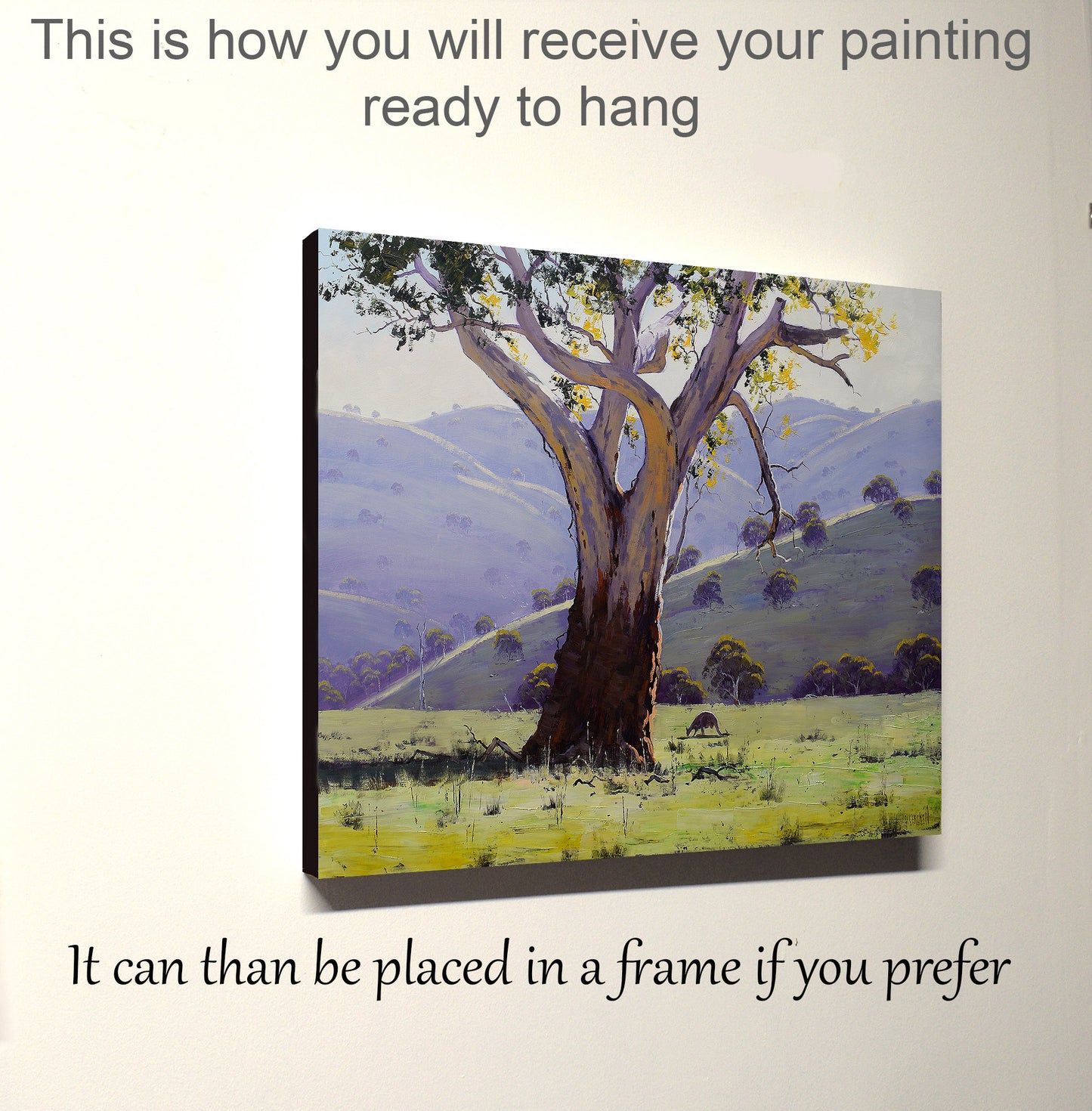 Mudgee Landscape – Large Original Gum Tree Oil Painting 40 x 30"