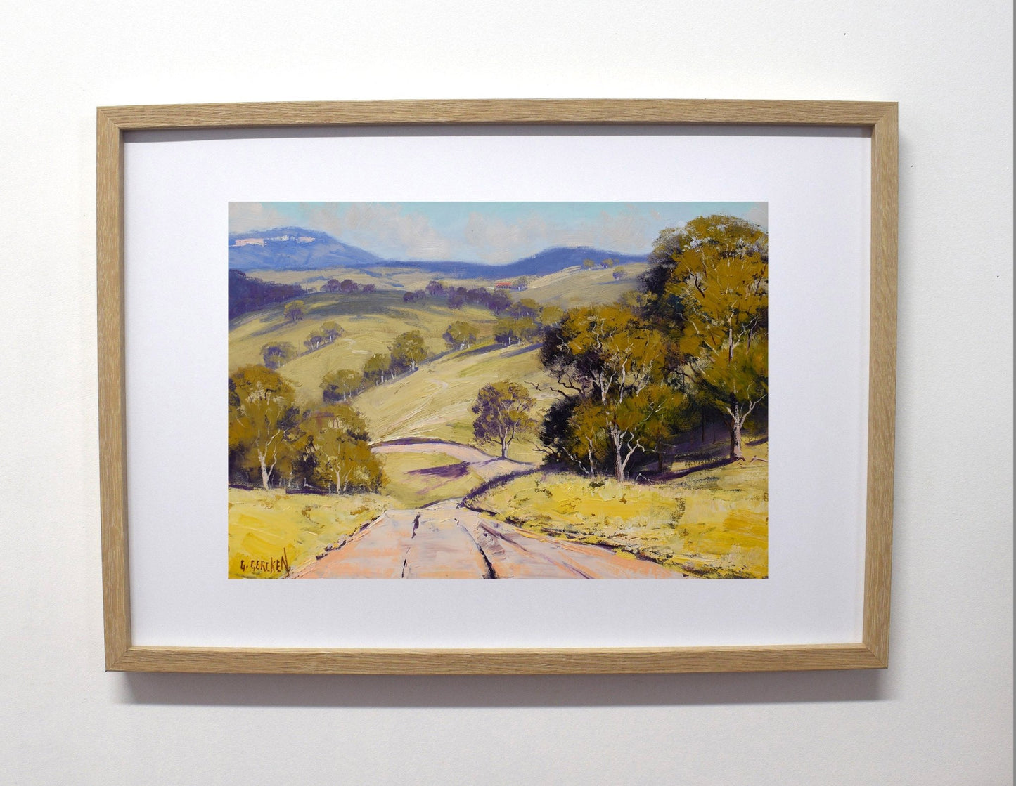 Kanimbla Valley Road, Blue Mountains NSW – Framed Original Oil Landscape Painting