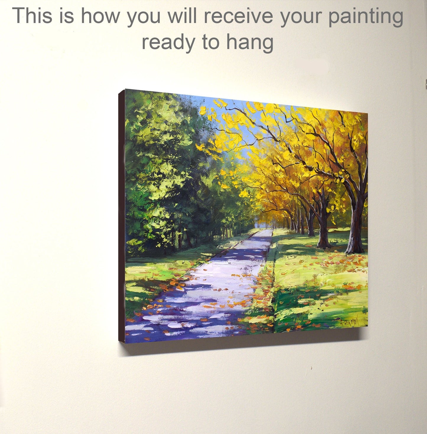 Mt Wilson Autumn Oil Painting – Australian Landscape Art, 16x12" Ready to Hang