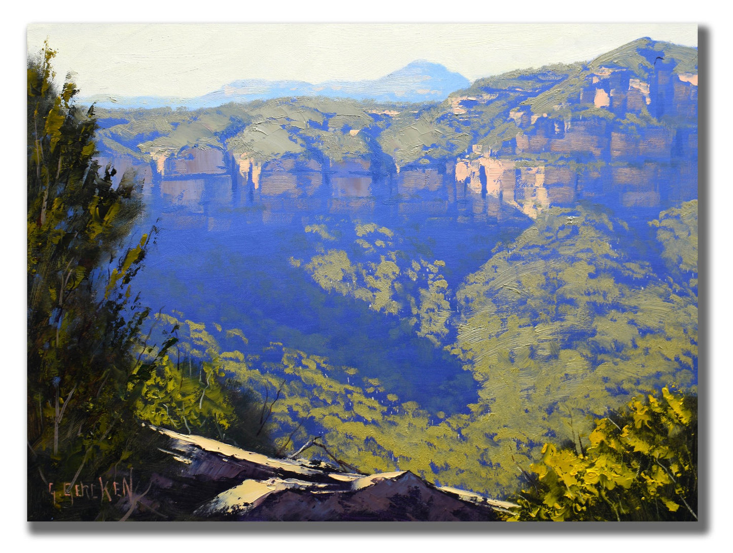 Blue Mountains Lookout – Original Oil Painting on Canvas (16 x 12)