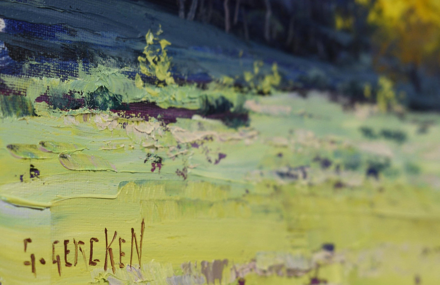 Artistic depiction of a landscape with 'G. Gereken' signature