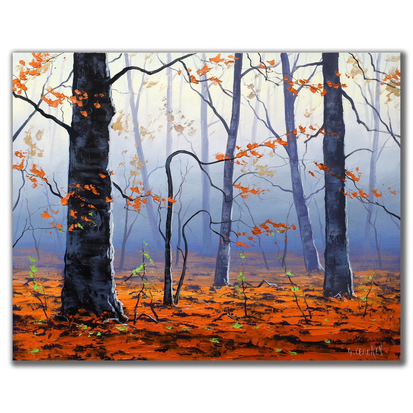 Autumn Trees Painting | oil on stretched canvas