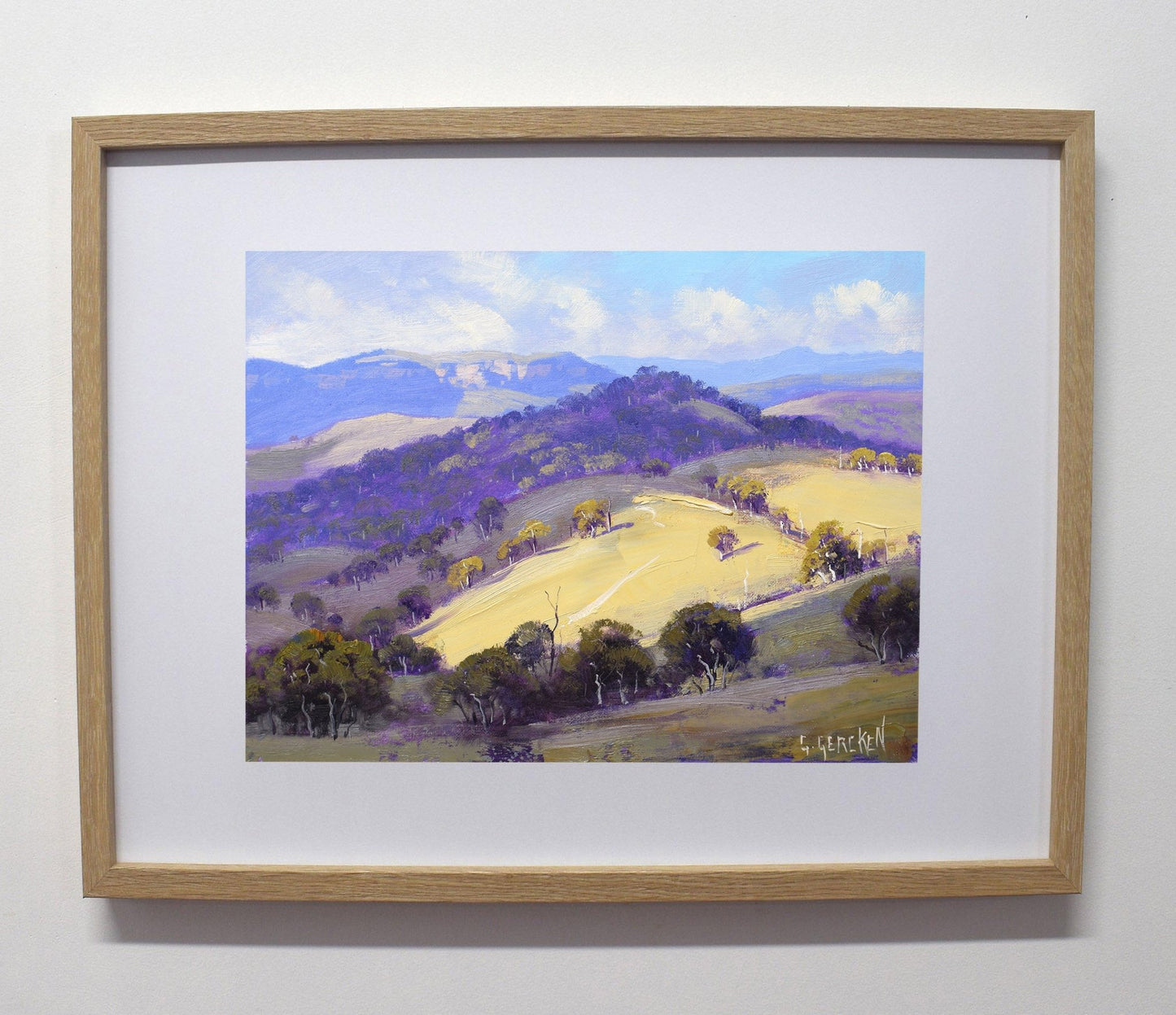 Kanimbla Valley Landscape Painting | Original Framed Blue Mountains Art