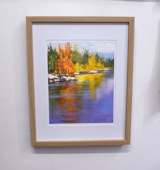 Vibrant Autumn Original painting Tumut nsw  by Graham Gercken