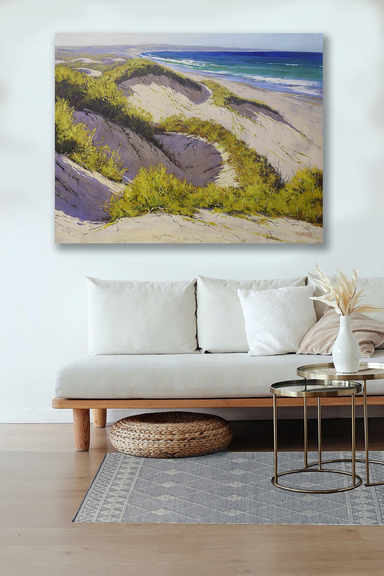 Large Beach Painting Original Coastal Landscape Central Coast nsw by G gercken