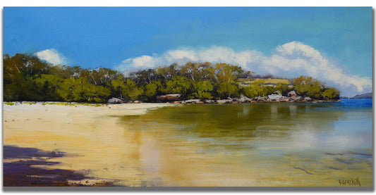 Sydney Harbour Beach | Original Oil Painting Ready-to-Hang