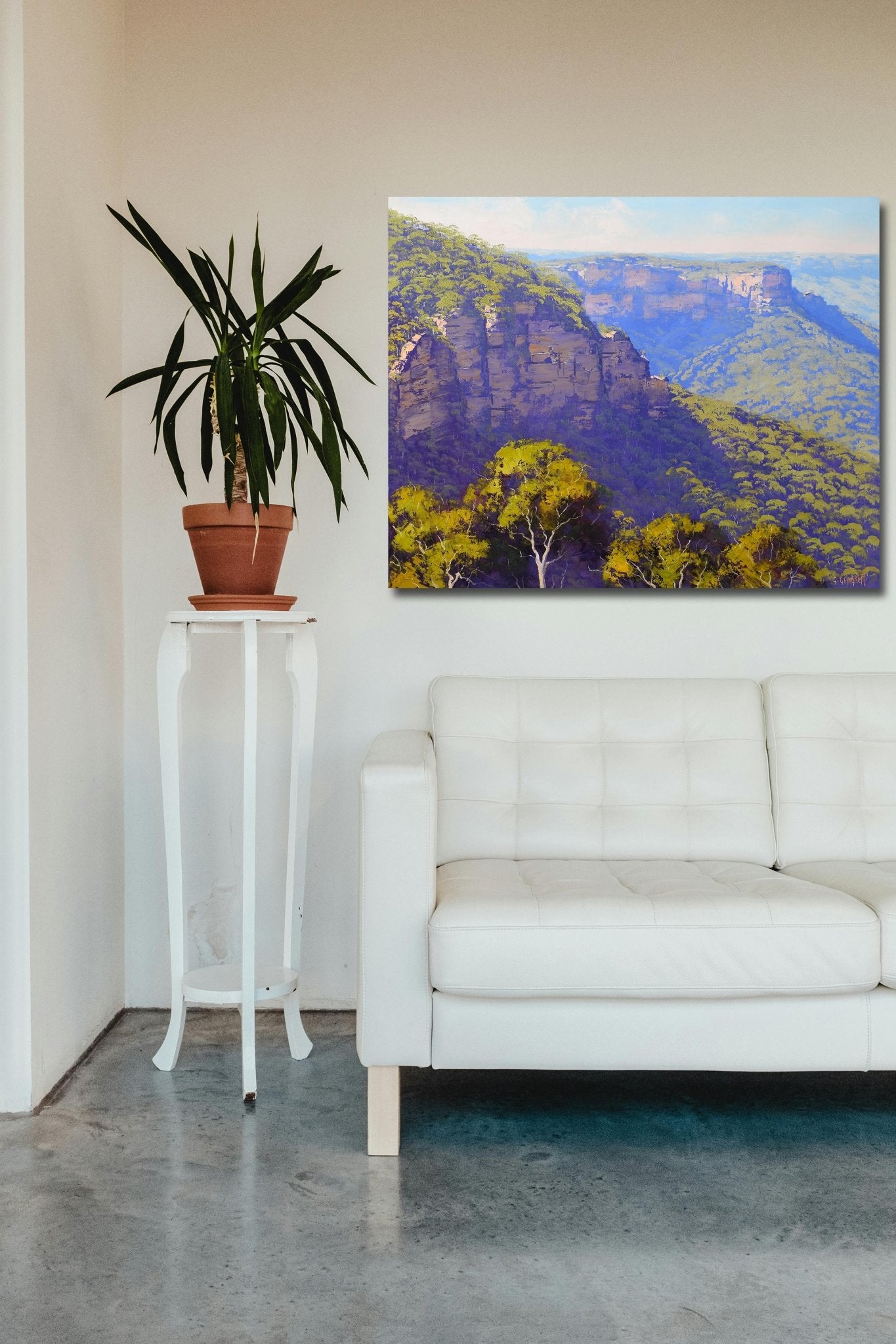 Original Blue Mountains Oil Painting 24x20 Canvas Graham Gercken Australian Art