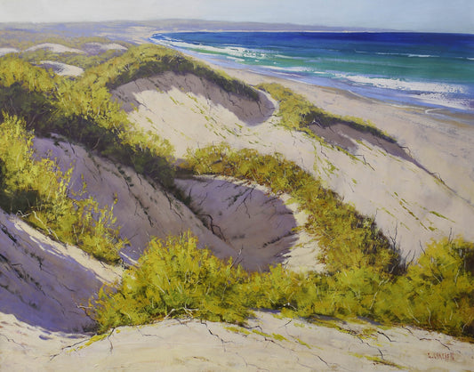 #large Australian beach painting