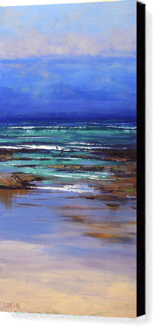 Beach shore colours Original oil Painting by Graham Gercken
