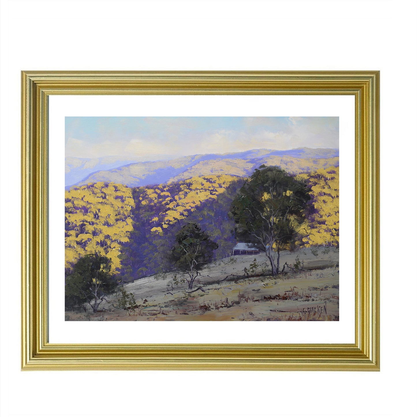 Australian Bushland Landscape Oil Painting 16x12 Central West nsw