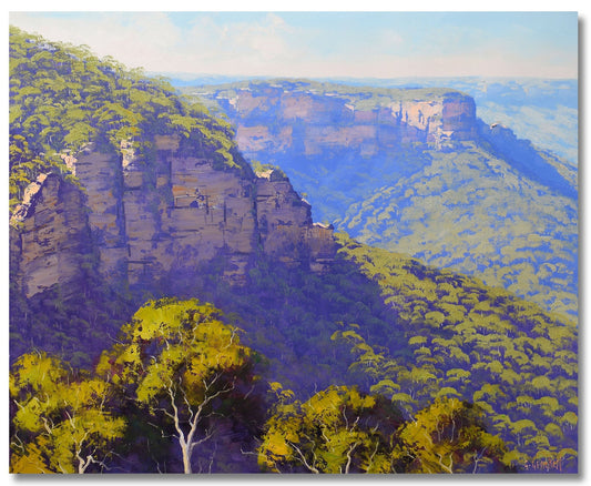 Original Blue Mountains Oil Painting 24x20 Canvas Graham Gercken Australian Art