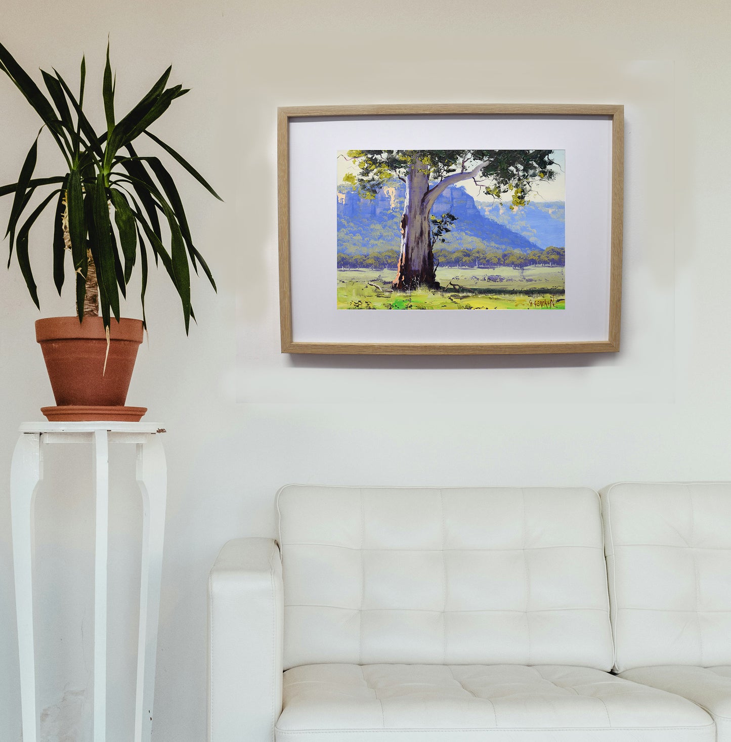 Gum Tree, Blue Mountains | Framed Original Oil Painting G Gercken
