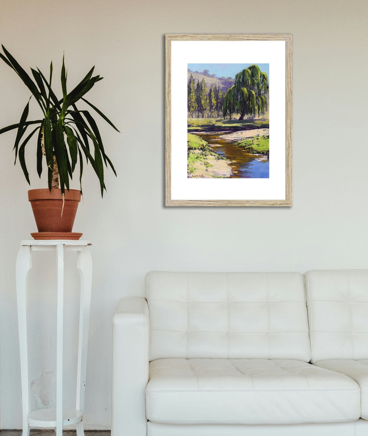 Willow Tree Along the Creek, Kanimbla Valley NSW | Framed Original Oil Painting